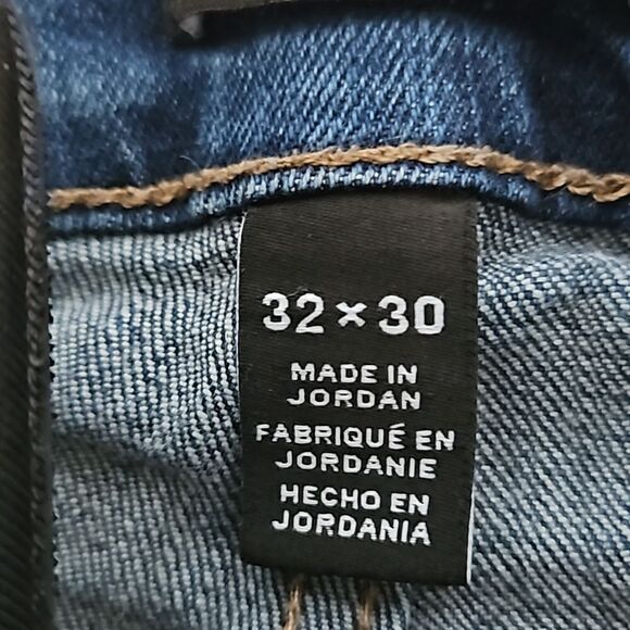 Kirkland Signature Men's Straight Fit Denim Jeans Dark Blue Washed 32×30 - Picture 6 of 16